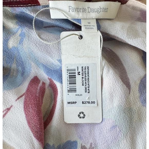 Favorite Daughter The Nita Floral Sleeveless Blouson Pleated V neck Maxi Dress - Picture 9 of 12